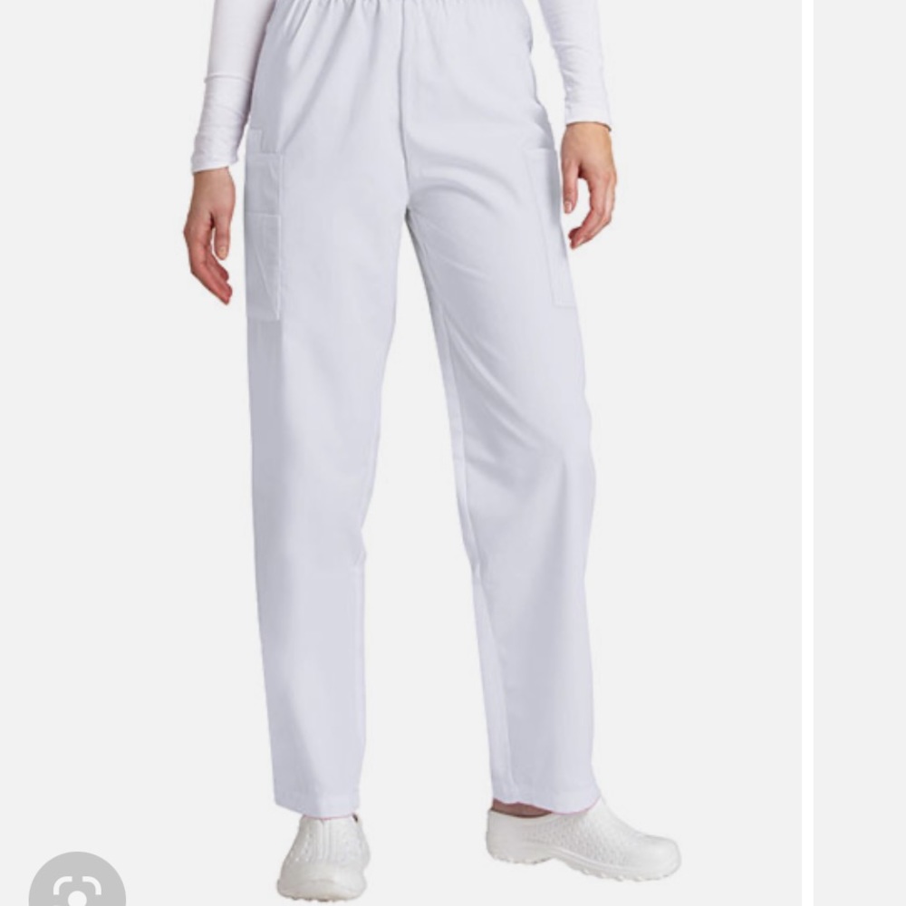 White Scrub Pants